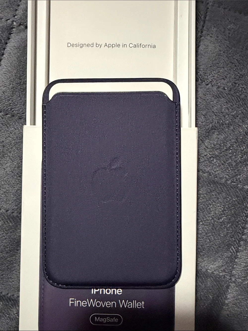 iPhone Midnight Purple MagSafe Leather Wallet